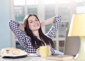 Woman Enjoying Clean Indoor Air